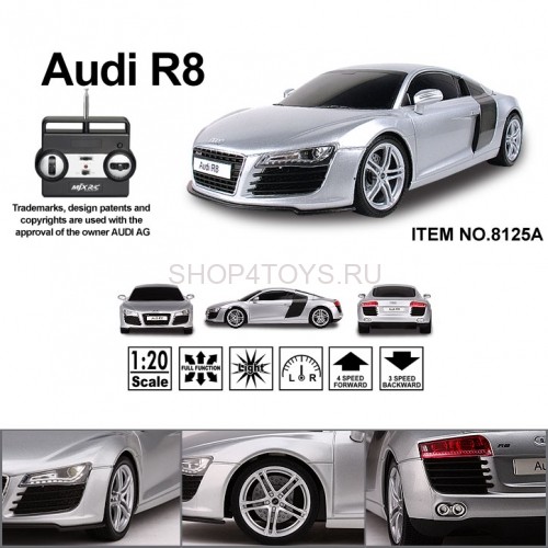 Радиоуправляемый автомобиль MJX Audi R8 1:20 - 8125A Радиоуправляемый автомобиль MJX Audi R8 1:20 - 8125A
