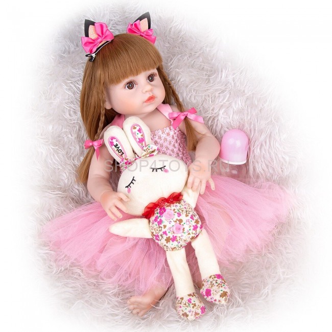 Реборн с силиконовым телом Викки