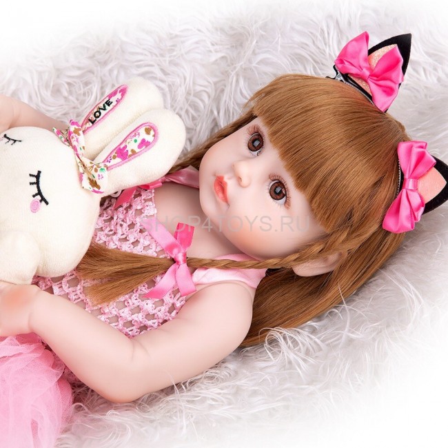 Реборн с силиконовым телом Викки