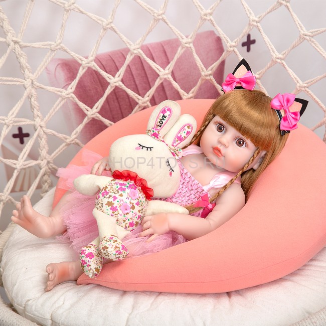 Реборн с силиконовым телом Викки