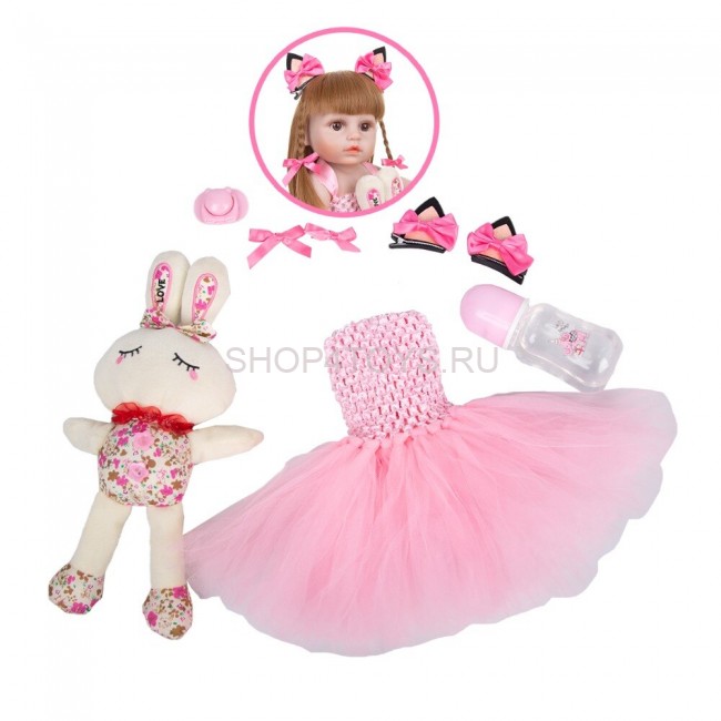 Реборн с силиконовым телом Викки