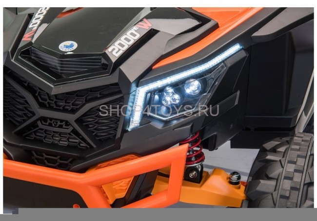 Детский электромобиль XMX Багги (оранжевый, MP4, EVA, 4WD, 24V) - XMX613-4WD-24V-ORANGE-MP4