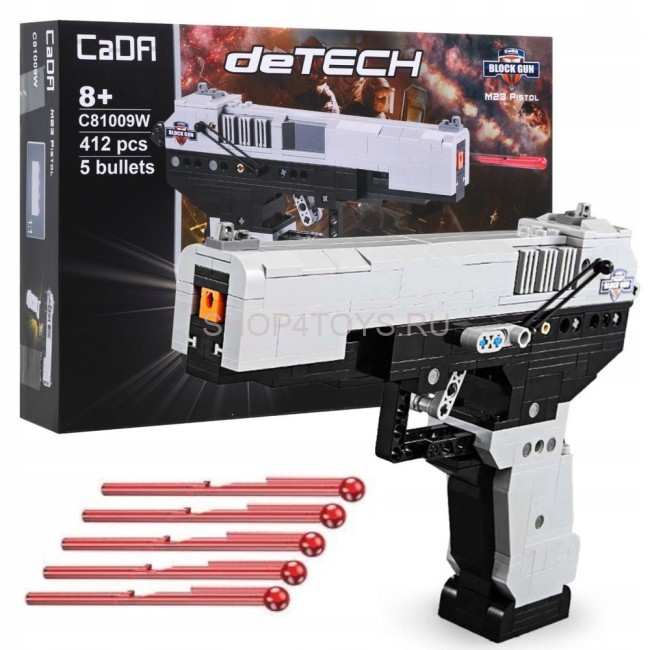 Конструктор CADA deTech пистолет MK 23, 397 деталей - C81009W Конструктор CADA deTech пистолет MK 23, 397 деталей - C81009W