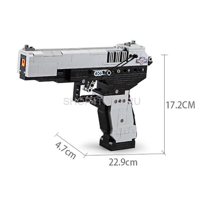 Конструктор CADA deTech пистолет MK 23, 397 деталей - C81009W Конструктор CADA deTech пистолет MK 23, 397 деталей - C81009W