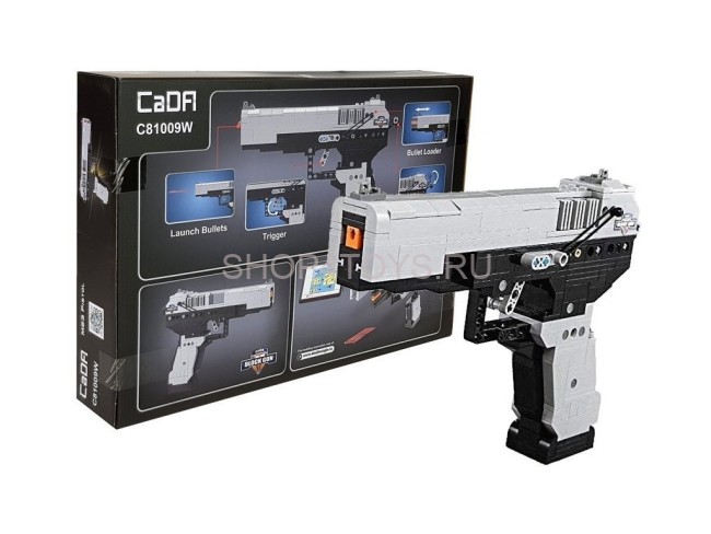 Конструктор CADA deTech пистолет MK 23, 397 деталей - C81009W Конструктор CADA deTech пистолет MK 23, 397 деталей - C81009W