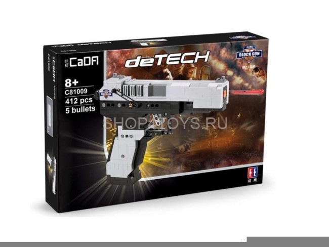 Конструктор CADA deTech пистолет MK 23, 397 деталей - C81009W Конструктор CADA deTech пистолет MK 23, 397 деталей - C81009W