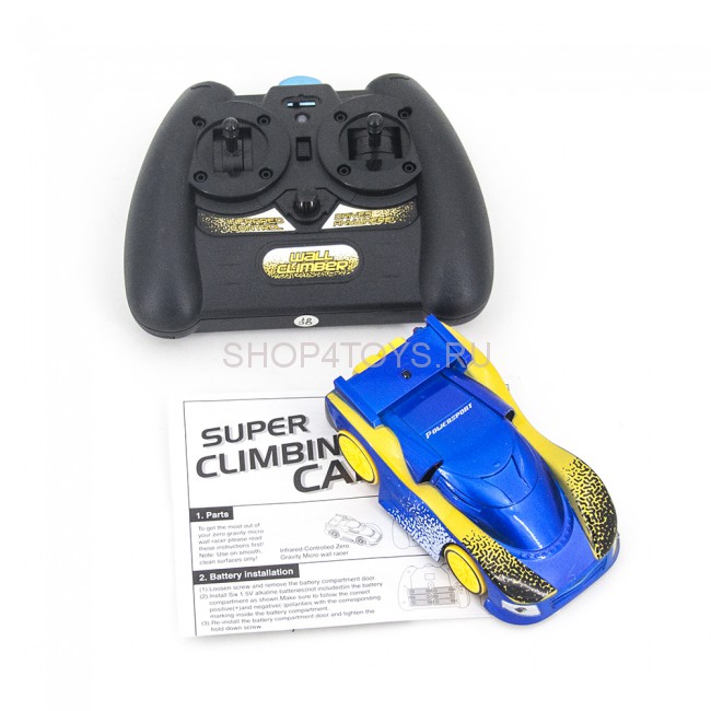 Радиоуправляемая антигравитационная машинка Wall Climber - FY828 Радиоуправляемая антигравитационная машинка Wall Climber - FY828
