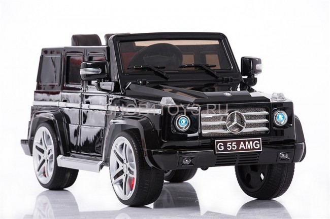 Радиоуправляемый детский электромобиль Мерседес Mercedes Benz G55 Black 12V 2.4G - DMD-178