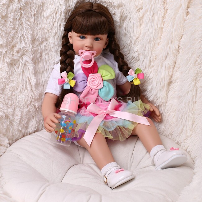 Реборн с косами Иринка