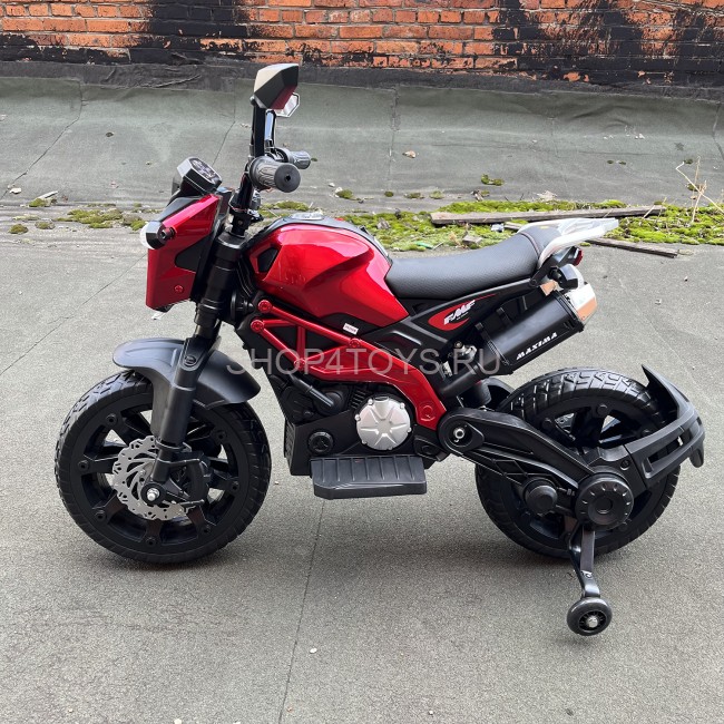 Детский электромотоцикл Harley Davidson (12V, EVA, ручка газа) - DLS01-SP-RED Детский электромотоцикл Harley Davidson (12V, EVA, ручка газа) - DLS01-SP-RED