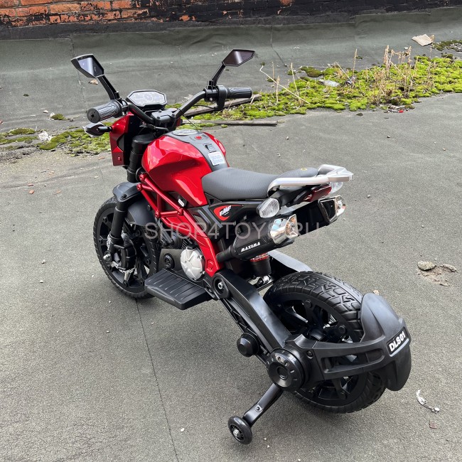 Детский электромотоцикл Harley Davidson (12V, EVA, ручка газа) - DLS01-SP-RED Детский электромотоцикл Harley Davidson (12V, EVA, ручка газа) - DLS01-SP-RED