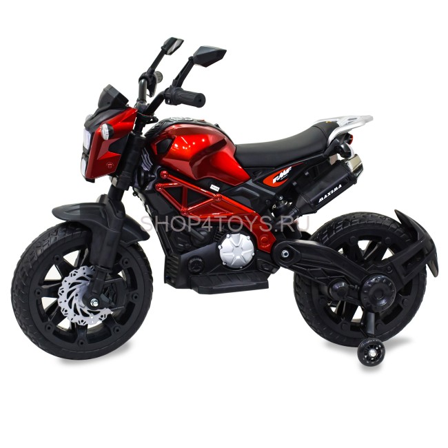 Детский электромотоцикл Harley Davidson (12V, EVA, ручка газа) - DLS01-SP-RED Детский электромотоцикл Harley Davidson (12V, EVA, ручка газа) - DLS01-SP-RED