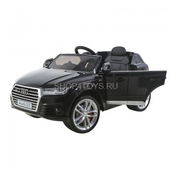 Детский электромобиль Audi Q7 LUXURY 2.4G - Black - HL159-LUX-B Детский двухместный электромобиль AUDI Q7 HL159 по лицензии известного автоконцерна выполнен по стилю легендарного внедорожника AUDI Q7 Quattro
