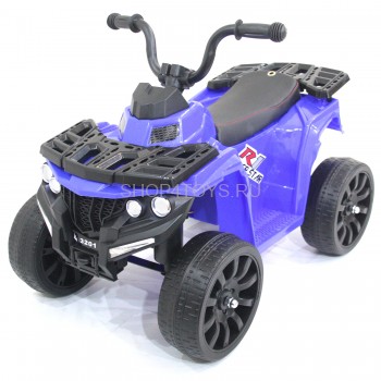 Детский квадроцикл R1 на резиновых колесах 6V - 3201-BLUE Детский квадроцикл на резиновых колесах 6V - 3201-BLUE