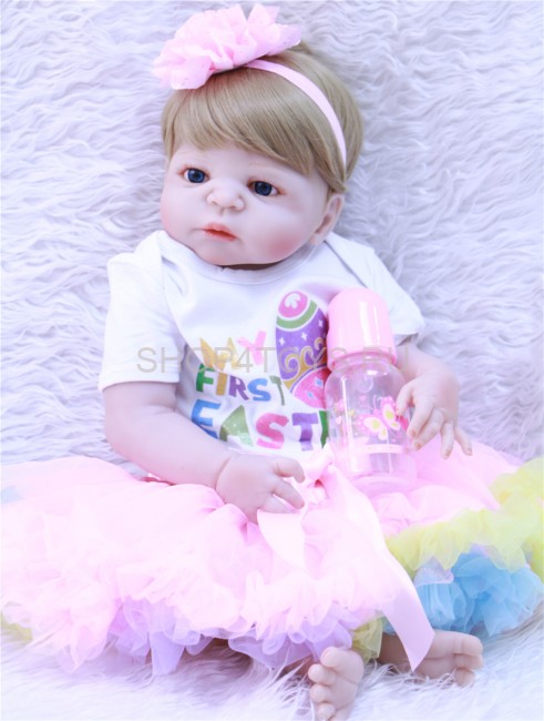 Реборн силиконовая блондинка Софи