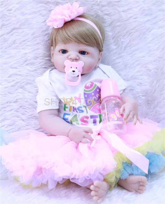 Реборн силиконовая блондинка Софи