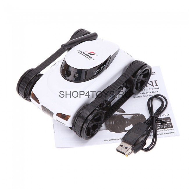 Радиоуправляемый мини танк-шпион Happy Cow I-Spy с камерой WiFi - 777-270