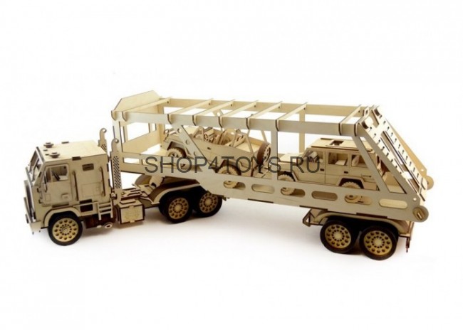 Конструктор 3D деревянный подвижный Lemmo Автовоз - ГР-4 Конструктор 3D деревянный подвижный Lemmo Автовоз - ГР-4