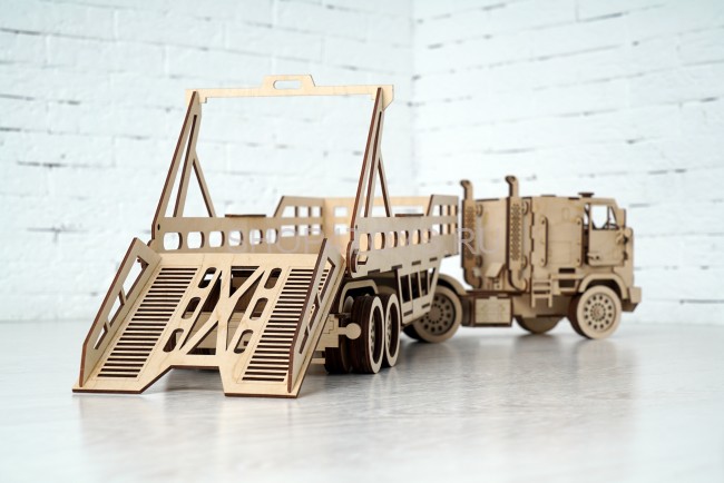 Конструктор 3D деревянный подвижный Lemmo Автовоз - ГР-4 Конструктор 3D деревянный подвижный Lemmo Автовоз - ГР-4