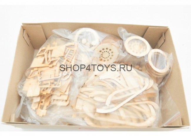 Конструктор 3D деревянный подвижный Lemmo Автовоз - ГР-4 Конструктор 3D деревянный подвижный Lemmo Автовоз - ГР-4