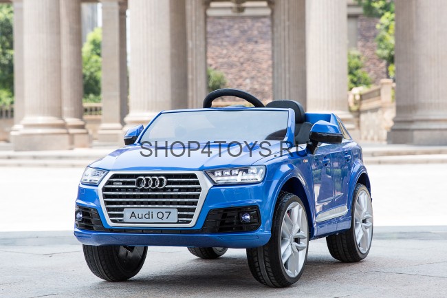 Детский электромобиль Audi Q7 LUXURY 2.4G - Blue - HL159-LUX-BL