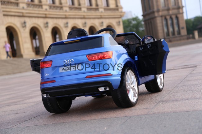 Детский электромобиль Audi Q7 LUXURY 2.4G - Blue - HL159-LUX-BL