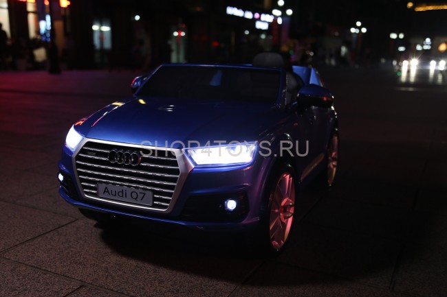 Детский электромобиль Audi Q7 LUXURY 2.4G - Blue - HL159-LUX-BL