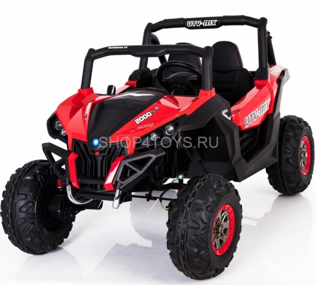 Двухместный полноприводный электромобиль Red UTV-MX Buggy 12V MP4 - XMX603-RED-MP4