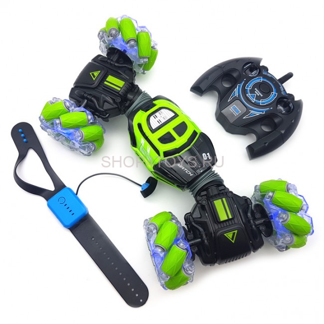 Радиоуправляемый внедорожник Твистер (часы + пульт) 1:16 - UD2196A-GREEN Радиоуправляемый внедорожник Твистер (часы + пульт) 1:16 - UD2196A-GREEN