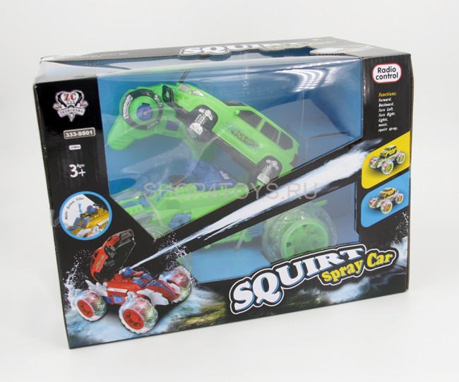 Радиоуправляемый зеленый джип с водяной пушкой - 333-SS01