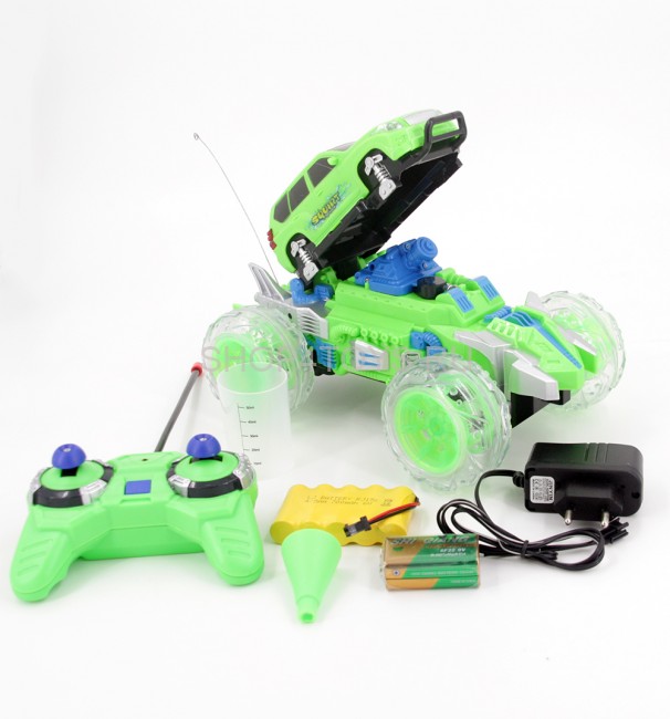 Радиоуправляемый зеленый джип с водяной пушкой - 333-SS01