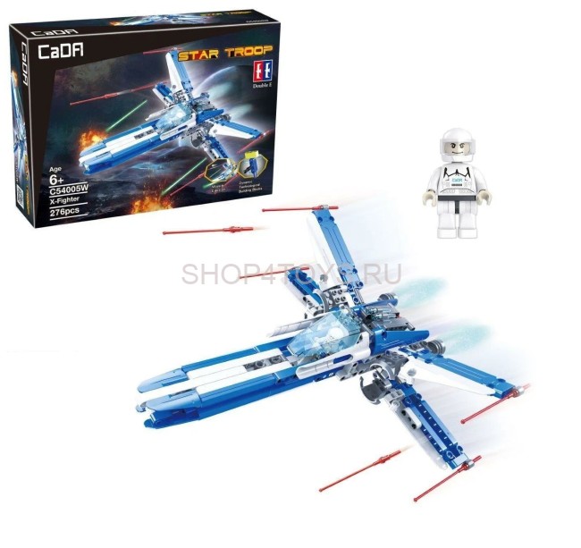 Конструктор Cada Звездный истребитель, 276 деталей - C54005W Конструктор Cada Звездный истребитель, 276 деталей - C54005W