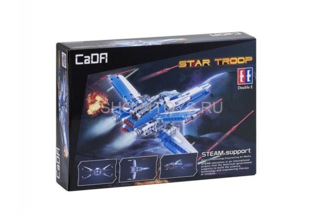 Конструктор Cada Звездный истребитель, 276 деталей - C54005W Конструктор Cada Звездный истребитель, 276 деталей - C54005W