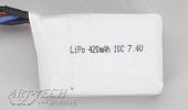 Аккумулятор li-po 7.4V,420mAh Art-tech - 3F02K