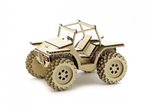 Конструктор 3D деревянный подвижный Lemmo Багги - АВ-4 Конструктор 3D деревянный подвижный Lemmo Багги - АВ-4