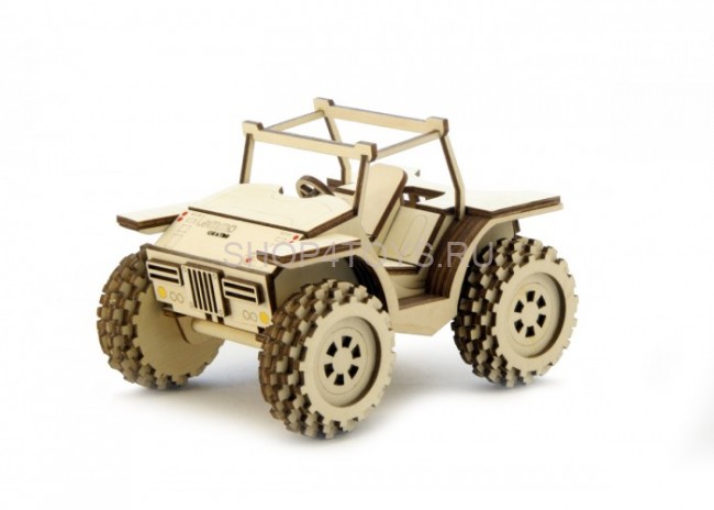 Конструктор 3D деревянный подвижный Lemmo Багги - АВ-4 Конструктор 3D деревянный подвижный Lemmo Багги - АВ-4