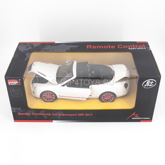 Радиоуправляемая машина MZ Bentley Continental GT Supersport ISR 2011 White 1:14, открываюся двери и капот - MZ-2249J Радиоуправляемая машина MZ Bentley Continental GT Supersport ISR 2011 White 1:14, открываюся двери и капот - MZ-2249J