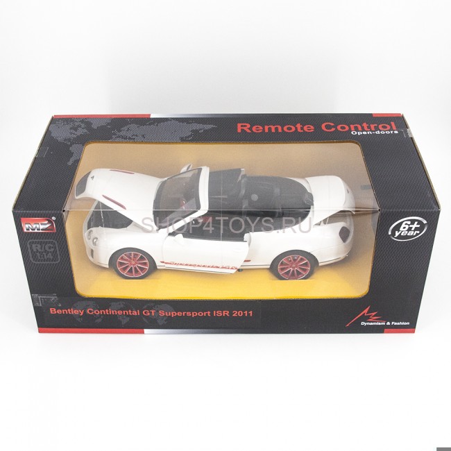 Радиоуправляемая машина MZ Bentley Continental GT Supersport ISR 2011 White 1:14, открываюся двери и капот - MZ-2249J Радиоуправляемая машина MZ Bentley Continental GT Supersport ISR 2011 White 1:14, открываюся двери и капот - MZ-2249J