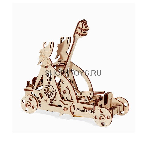 Механический 3D-пазл из дерева Wood Trick Катапульта - 1234-9 Механический 3D-пазл из дерева Wood Trick Катапульта - 1234-9