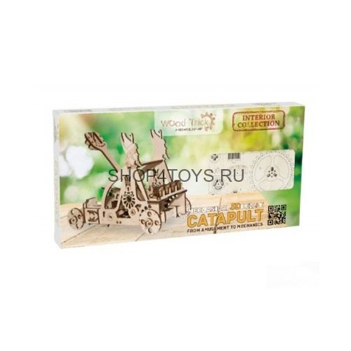 Механический 3D-пазл из дерева Wood Trick Катапульта - 1234-9 Механический 3D-пазл из дерева Wood Trick Катапульта - 1234-9
