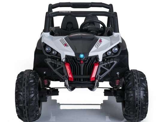 Двухместный полноприводный электромобиль White UTV-MX Buggy 12V MP4 - XMX603-WHITE-MP4