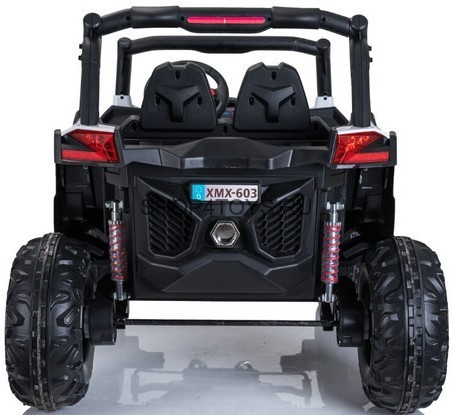 Двухместный полноприводный электромобиль White UTV-MX Buggy 12V MP4 - XMX603-WHITE-MP4