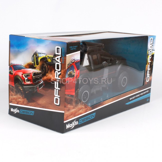 Металлическая модель Maisto Ford F-150 Partor Pickup Black 2017 1:24 - 32520