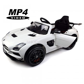 Электромобиль Mercedes-Benz SLS AMG White MP4 - SX128-S-MP4 Электромобиль Mercedes-Benz SLS AMG White - SX128-S стильный электромобиль с цифровым сенсорным дисплеем.