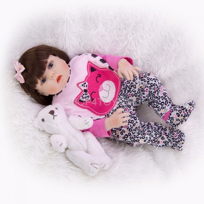 Реборн девочка с силиконовым телом Магдалена