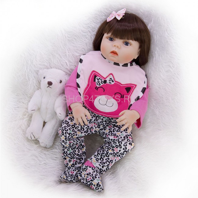 Реборн девочка с силиконовым телом Магдалена