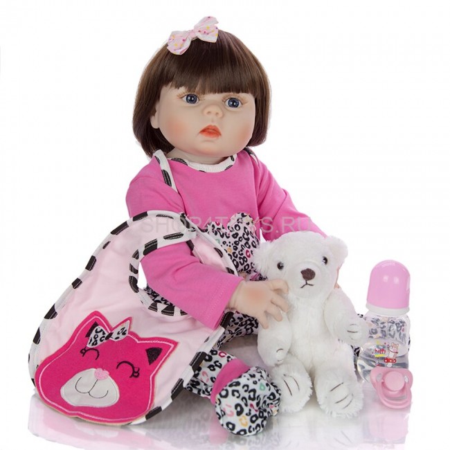 Реборн девочка с силиконовым телом Магдалена