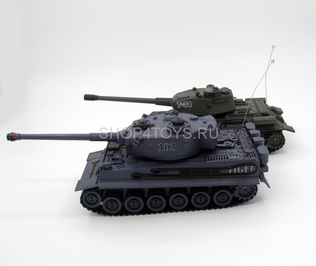 Радиоуправляемый танковый бой Советский и Немецкий танк 1:28 - 99824 Радиоуправляемый танковый бой Советский и Немецкий танк 1:28 - 99824