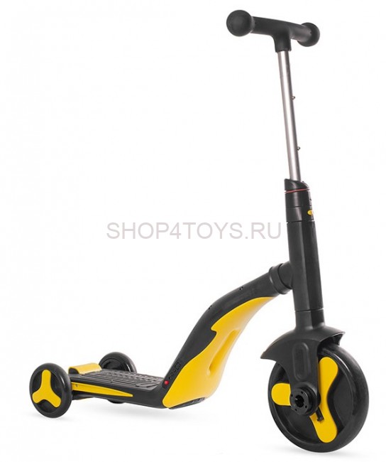 Детский самокат-беговел с музыкой 3в1 (самокат, беговел, велосипед) - FL-868 черно-желтый Детский самокат-беговел с музыкой 3в1 (самокат, беговел, велосипед) - FL-868 черно-желтый