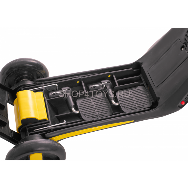 Детский самокат-беговел с музыкой 3в1 (самокат, беговел, велосипед) - FL-868 черно-желтый Детский самокат-беговел с музыкой 3в1 (самокат, беговел, велосипед) - FL-868 черно-желтый